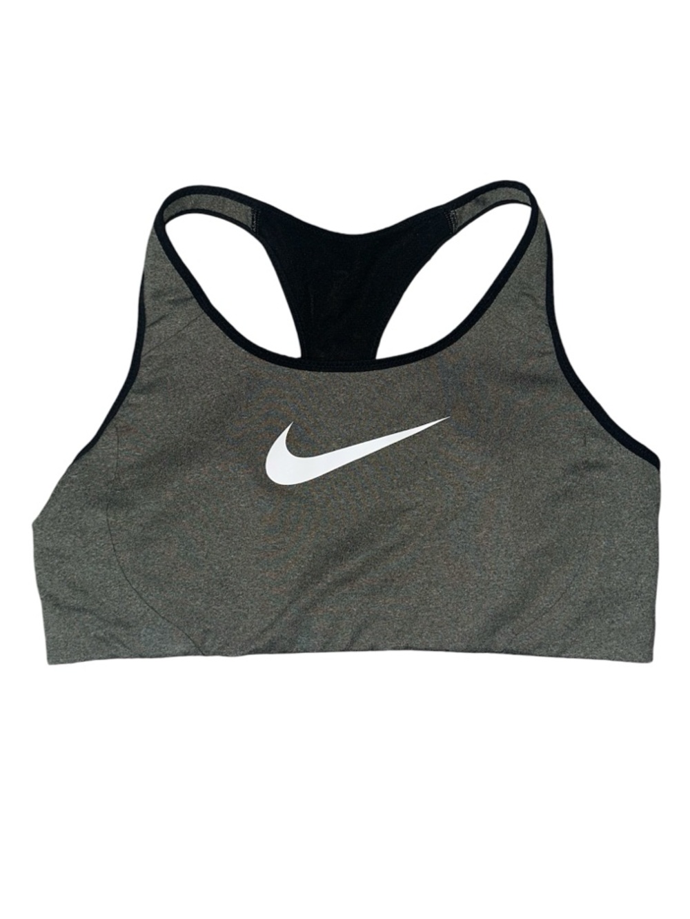 Women's Nike Victory Shape Grey/Black High Support Non Padded Sports Bra